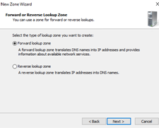 Set up DNS on a Windows server - Step 7a
